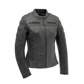 Chain Reaction Women's Motorcycle Leather Jacket