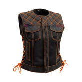 Diamond Quilted Mesh Women's Riding Vest