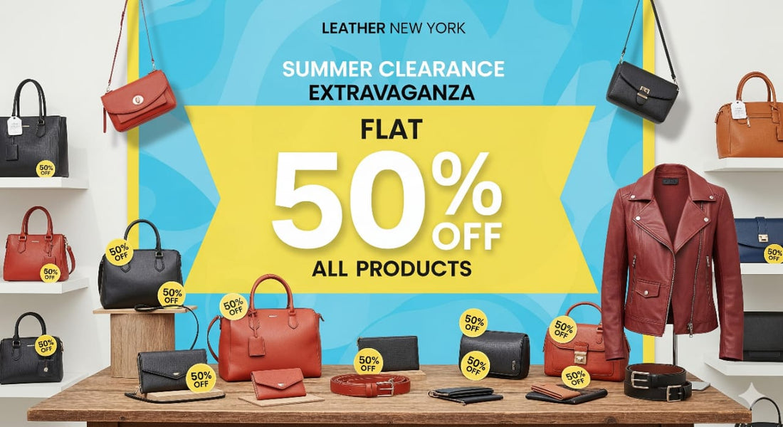 Summer Clearance Extravaganza: Leather New York Offers Flat 50% Off All Products