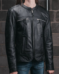 Thunder Rose Women's Leather Motorcycle Jacket