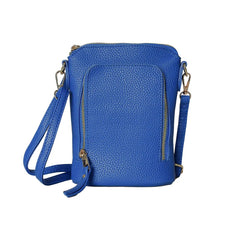 Faux Leather Zip Pocket Cell Phone Bag