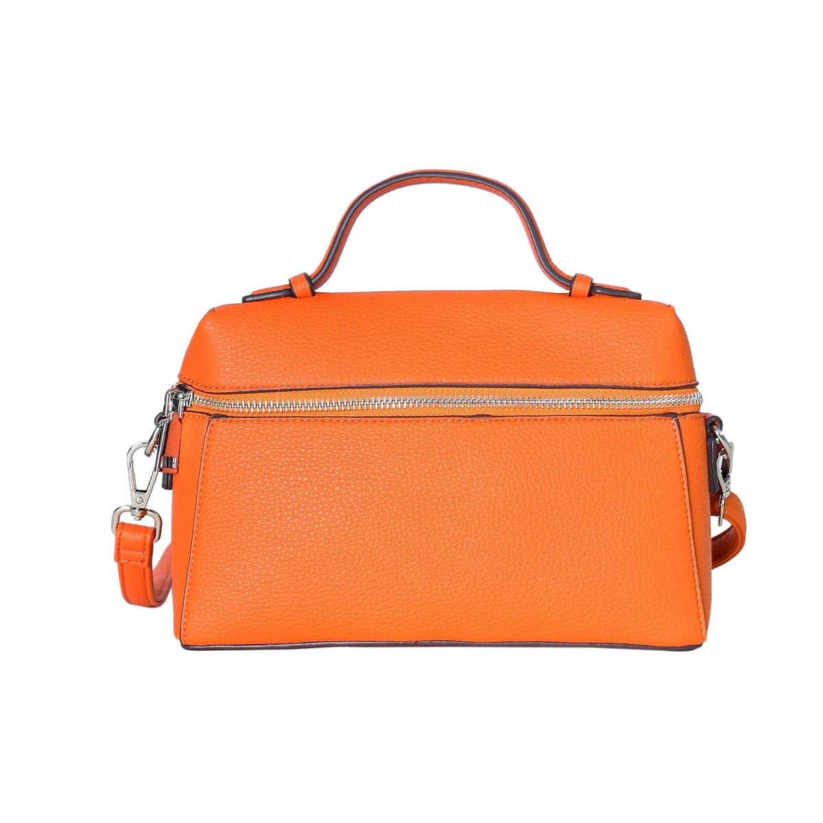Bold Orange Satchel Bag