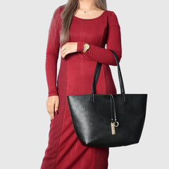 Faux Leather Reversible 2 Color Tote