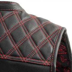 Noir Luxe Men's Club Style Leather Vest