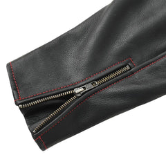 Redstrike Men’s Motorcycle Leather Jacket