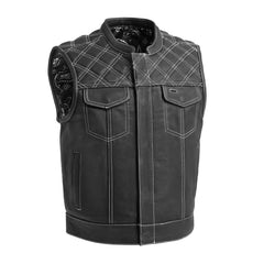 Noir Luxe Men's Club Style Leather Vest
