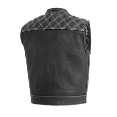 Noir Luxe Men's Club Style Leather Vest
