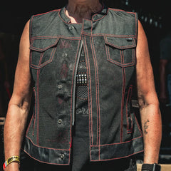 Street Creed Moto Mesh Men's Motorcycle Vest