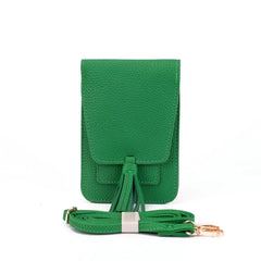 Faux Leather Crossbody Cell Phone Bag