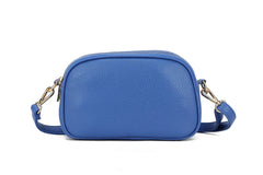 Faux Leather Double Zip Crossbody Bag