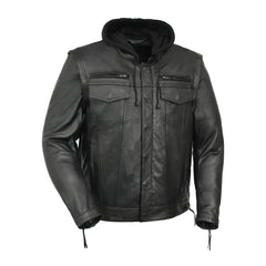 Nightstrike Men’s Motorcycle Leather Jacket