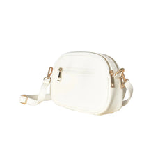 Faux Leather Double Zip Crossbody Bag