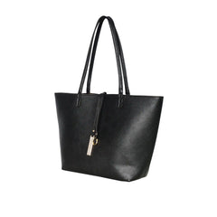 Faux Leather Reversible 2 Color Tote