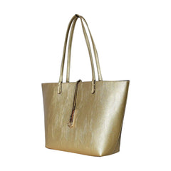Faux Leather Reversible 2 Color Tote