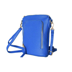 Faux Leather Zip Pocket Cell Phone Bag