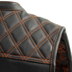 Noir Luxe Men's Club Style Leather Vest