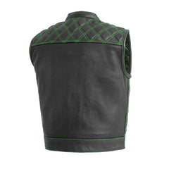 Noir Luxe Men's Club Style Leather Vest