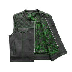 Noir Luxe Men's Club Style Leather Vest