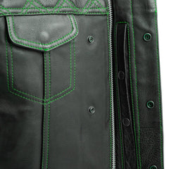 Noir Luxe Men's Club Style Leather Vest