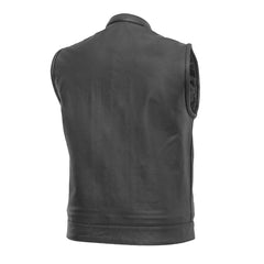 Alley King Men's Leather Motorcycle Vest