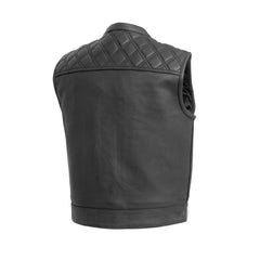 Noir Luxe Men's Club Style Leather Vest