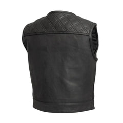 The Milan Cut Men's Motorcycle Leather Vest