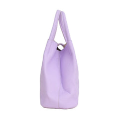 Slate Snap Purple Faux Leather Ladies Fashion Clutch Bag