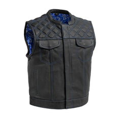 Noir Luxe Men's Club Style Leather Vest