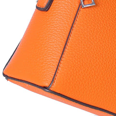 Bold Orange Satchel Bag