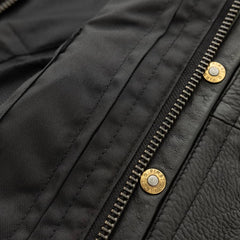 The Milan Cut Men's Motorcycle Leather Vest
