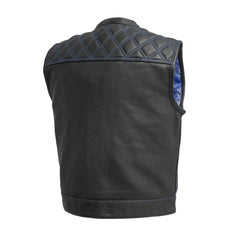 Noir Luxe Men's Club Style Leather Vest