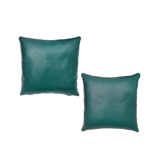 Green Genuine Leather Cushion