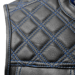 Noir Luxe Men's Club Style Leather Vest