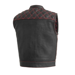 Noir Luxe Men's Club Style Leather Vest