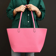 Faux Leather Reversible 2 Color Tote