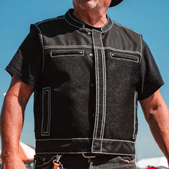Street Creed Moto Mesh Men's Motorcycle Vest