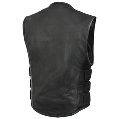 Onyx Dominator Men's Leather Motorcycle Vest