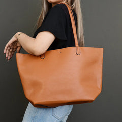 Faux Leather Reversible 2 Color Tote