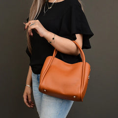 Faux Leather Loop Shoulder Bag