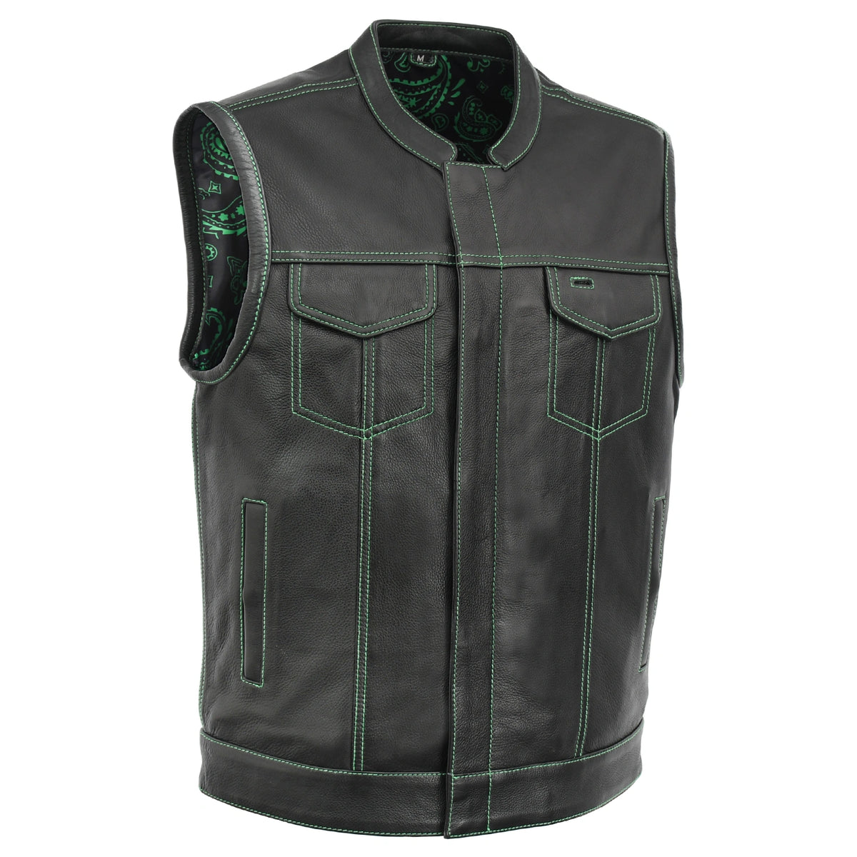 Empire Edge Men's Motorcycle Leather Vest