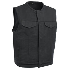 Hudson Rebel Men's Perforated Motorcycle Leather Vest