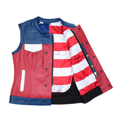 Syrax Women’s Freedom Motorcycle Leather Vest