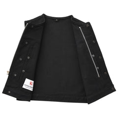 Hudson Rebel Men's Perforated Motorcycle Leather Vest