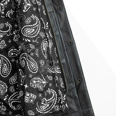 Blacktop Legacy Men's Leather Motorcycle Vest