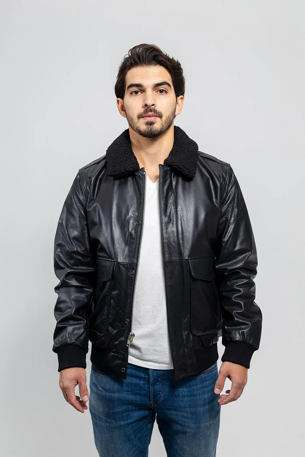 Men's Bomber Leather Jacket – Stylish, Durable, and Fashion Outerwear ...