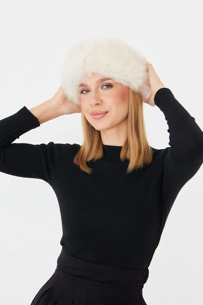 Madison Mist Fur Cap For Women | Leather New York