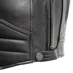 Dust & Drift Men's Leather Motorcycle Jacket