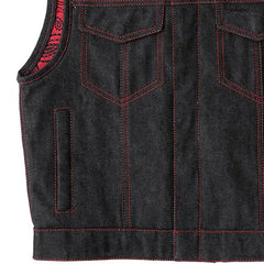 Windline Men's Motorcycle Denim Vest