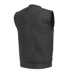 Chainlink Men's Motorcycle Leather Vest