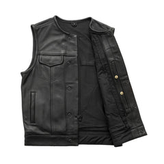 Chainlink Men's Motorcycle Leather Vest